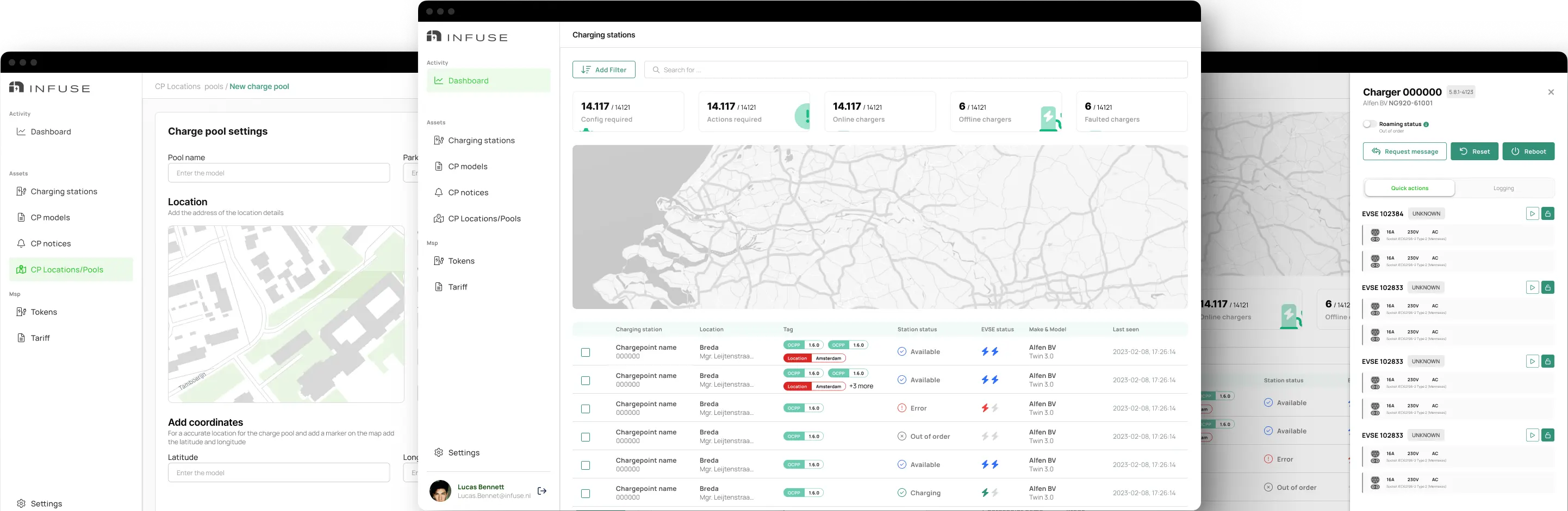 ihomer Laadbeheer dashboard